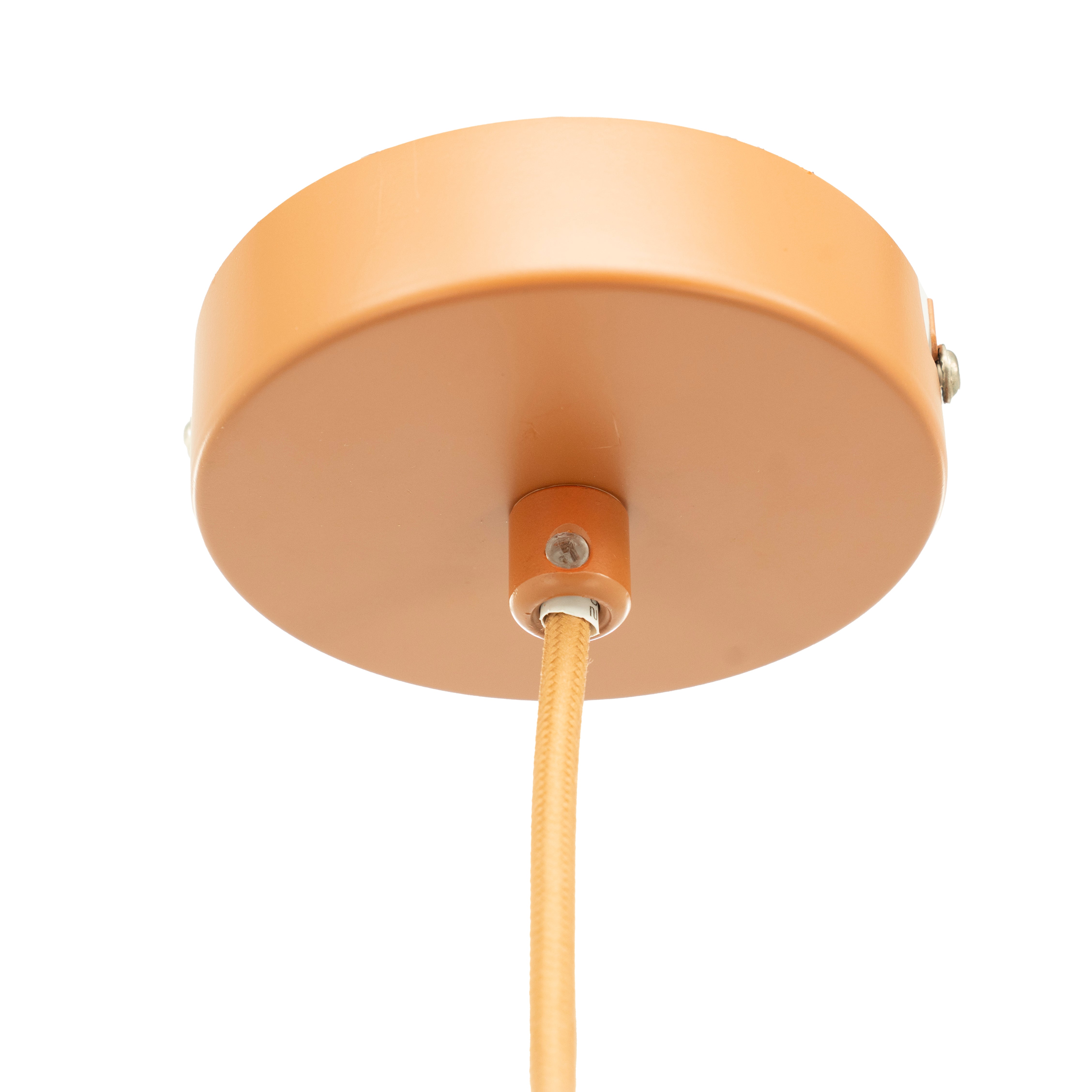 Lampa wisząca RETTA beżowy z karmelowym wykończeniem