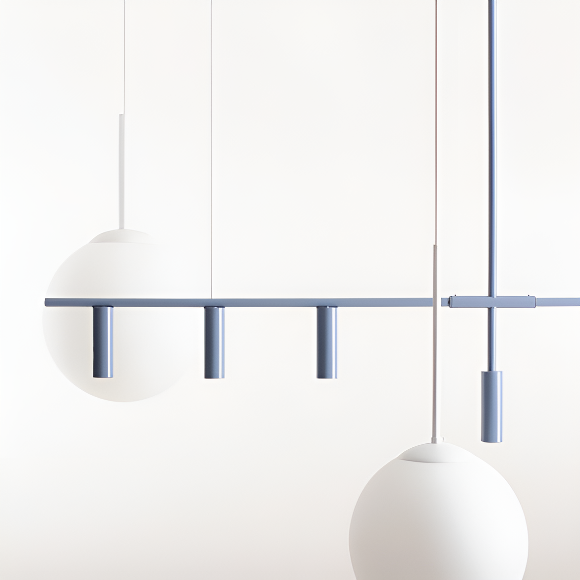 Trevo blue hanging lamp