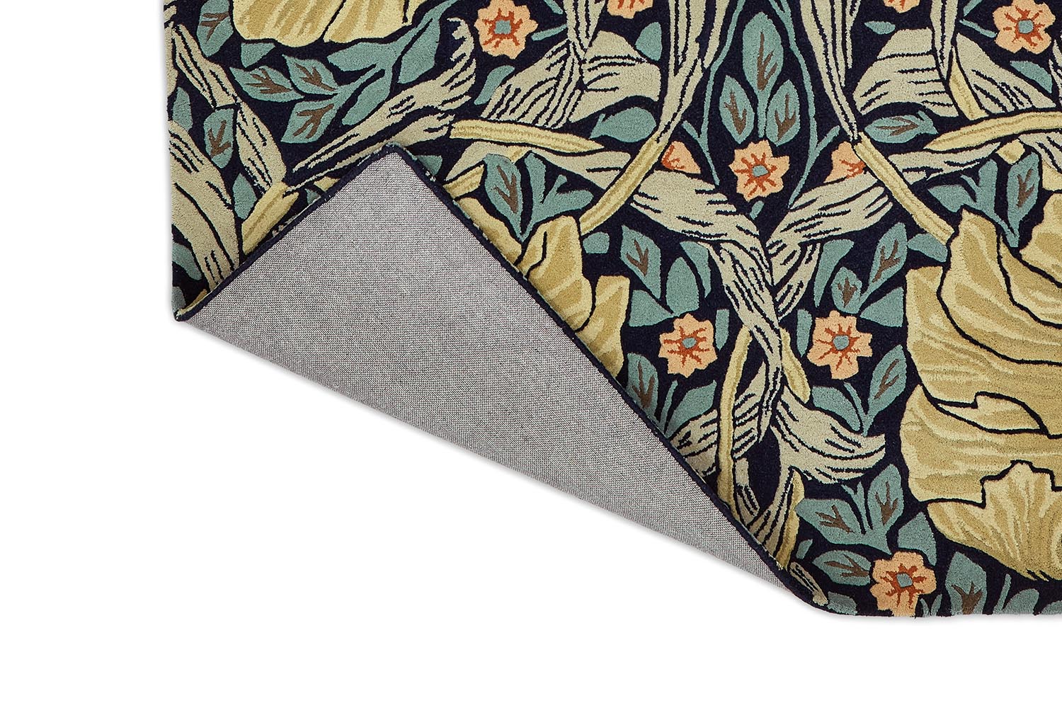 PimperNel Indigo blue-yellow rug