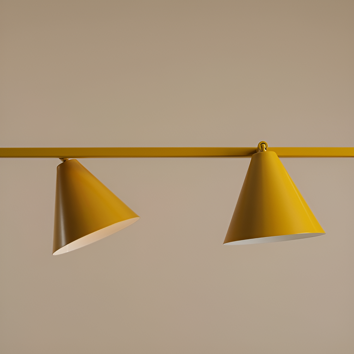 Závěsné svítidlo FORM QUATRO hořčicové