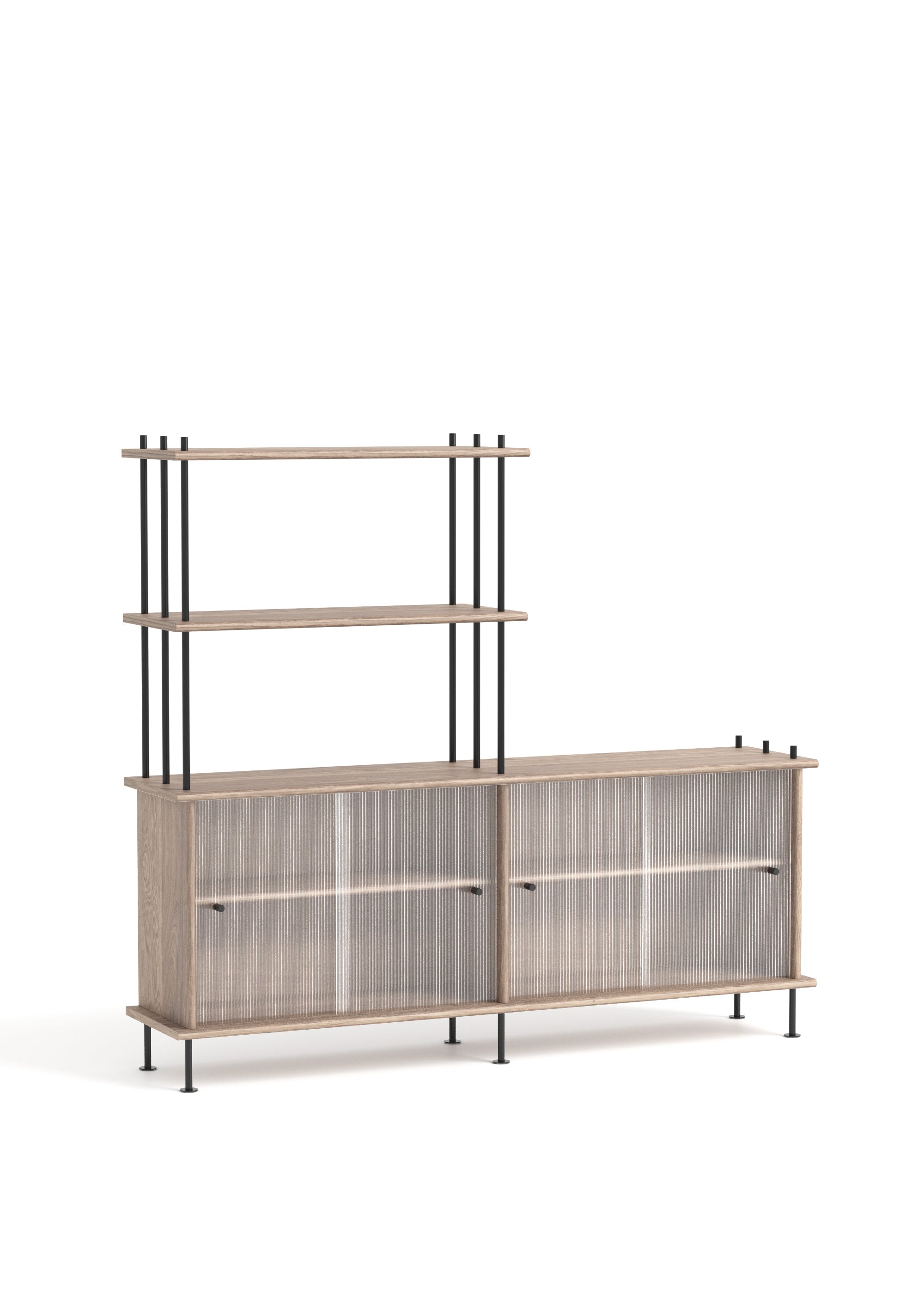 BAVA Cabinet 160 Bleached Oak Wood