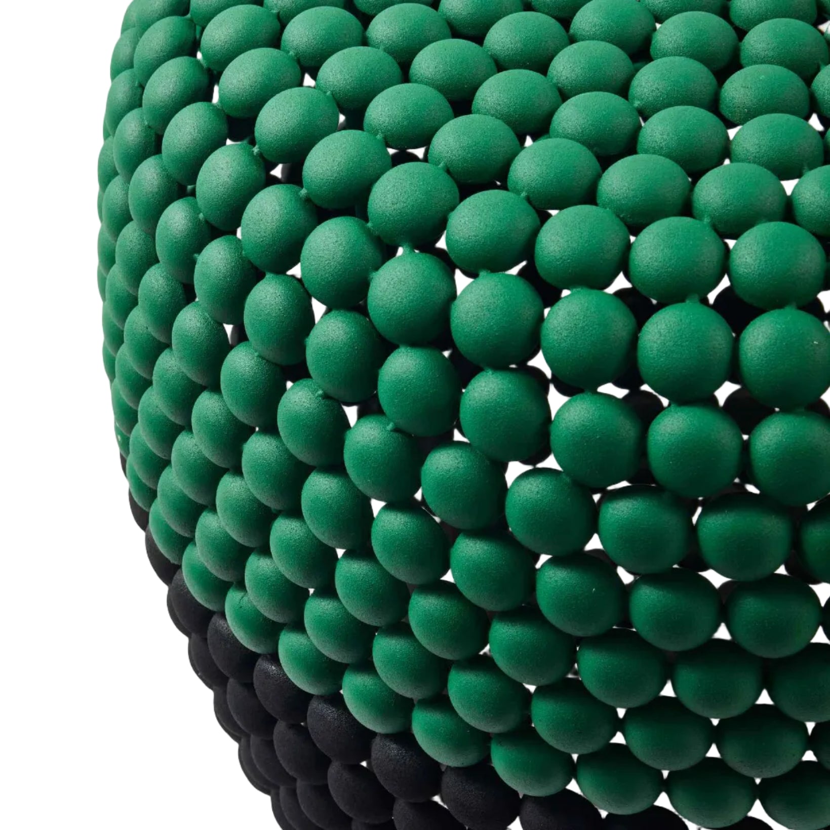 DOT stool green with black and silver