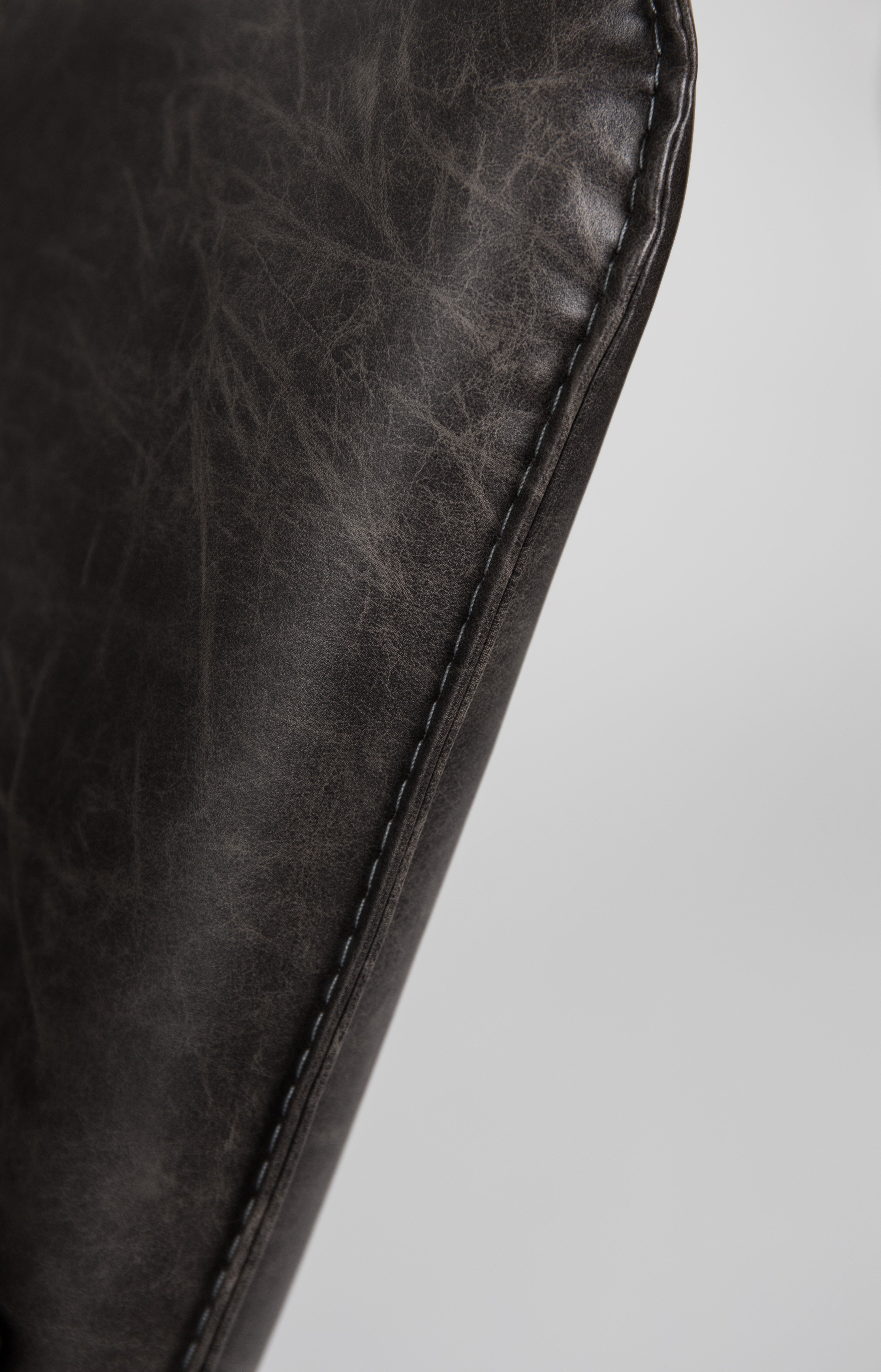 Křeslo BON tmavě šedá ekokůže