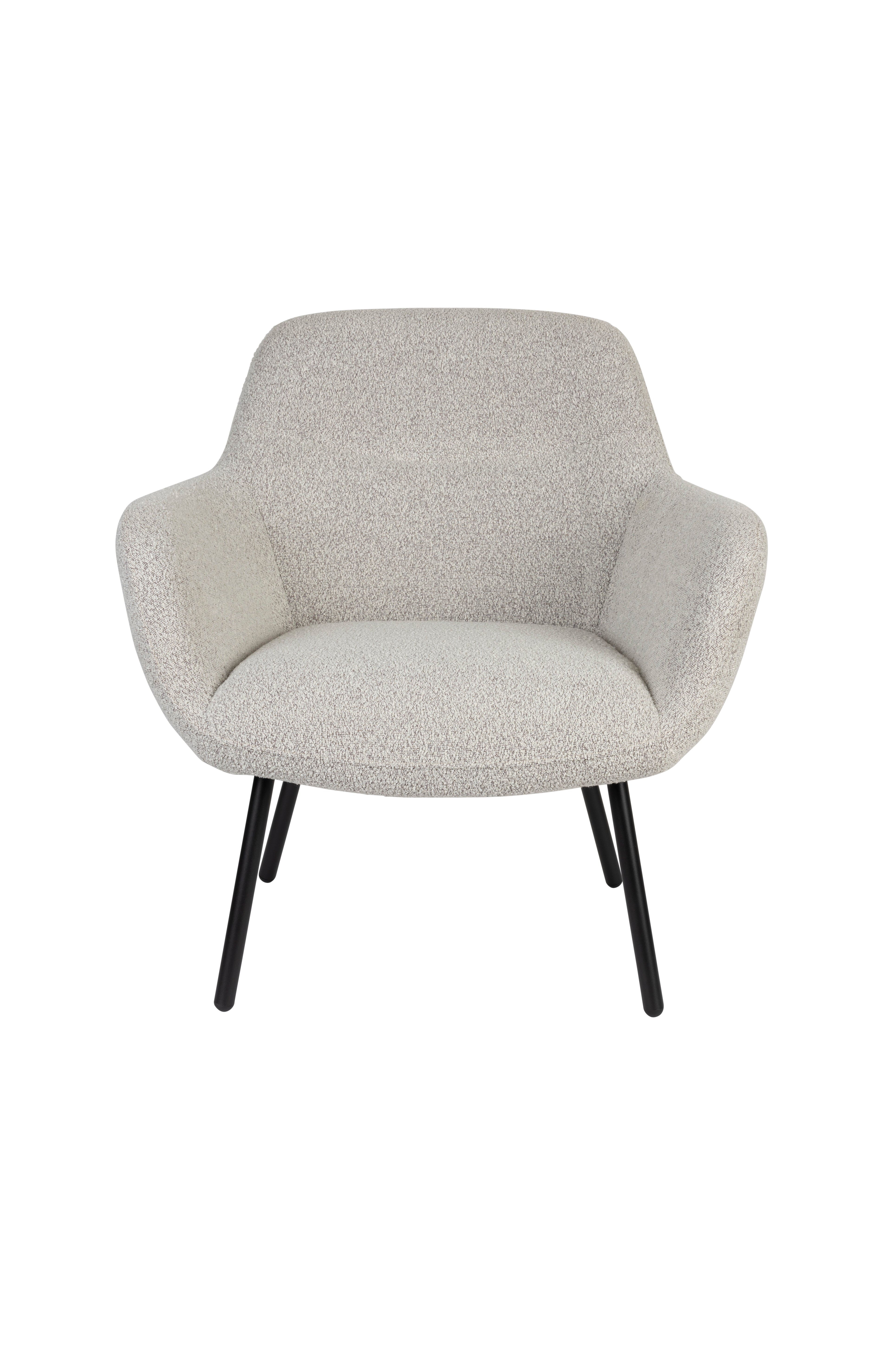 Boucle beige dude beige armchair