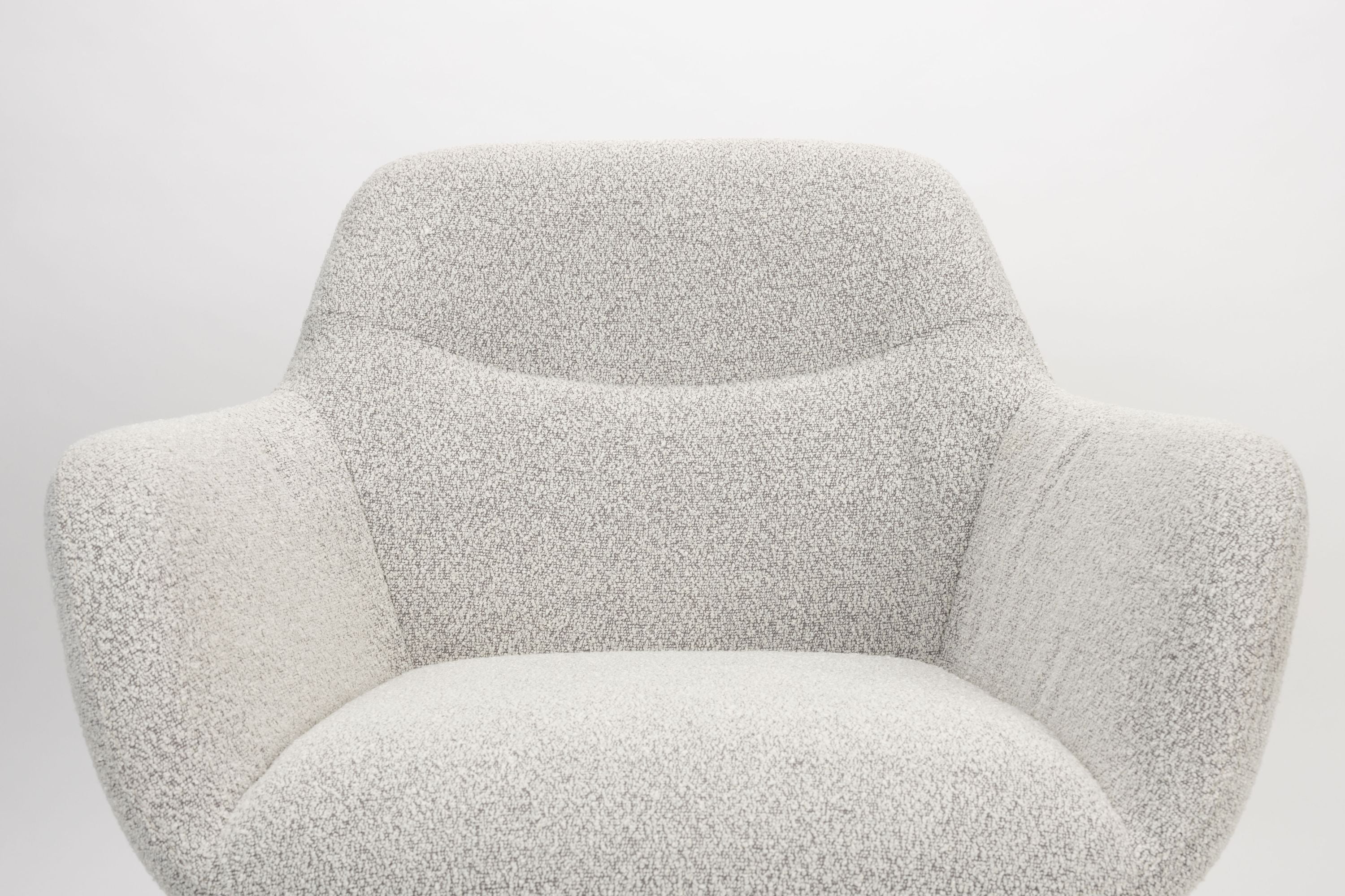 Boucle beige dude beige armchair