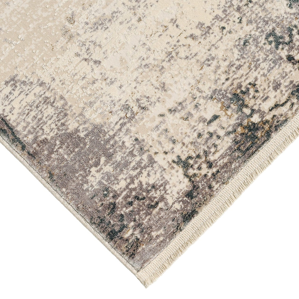 ROYAL beige rug with brown and gray