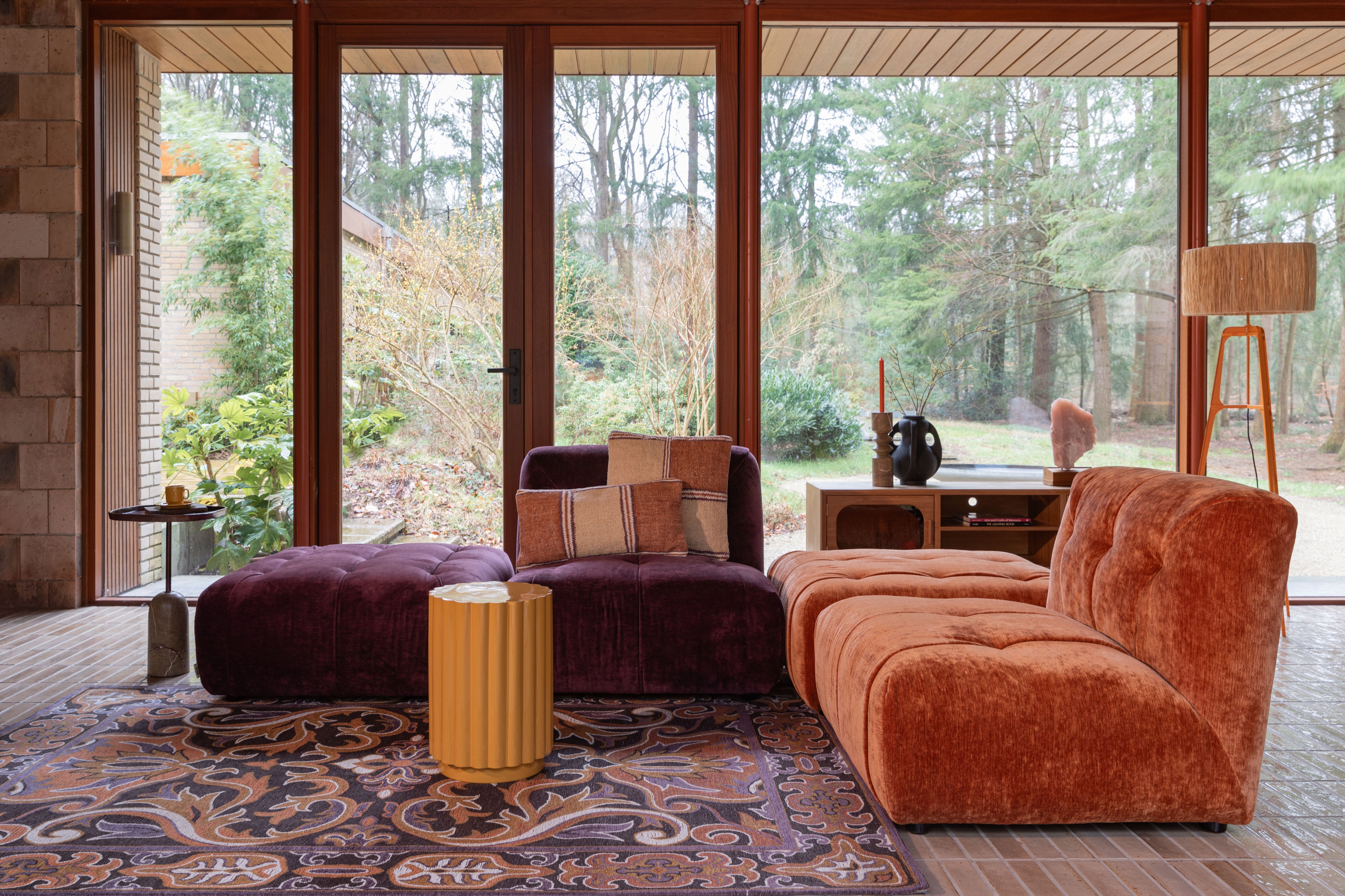 GIADA modular sofa - central element copper velvet