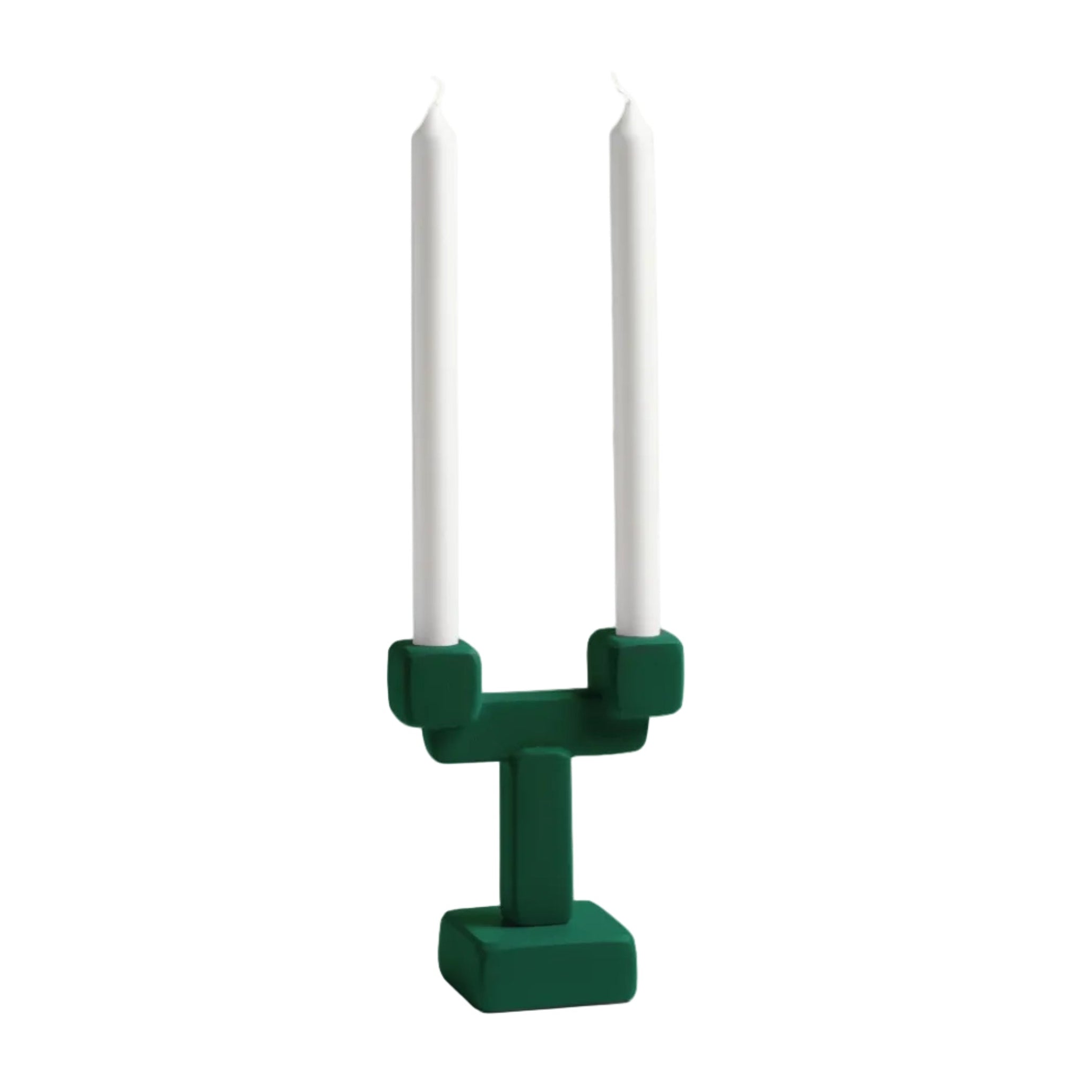 CHUNK Green Candle Holder