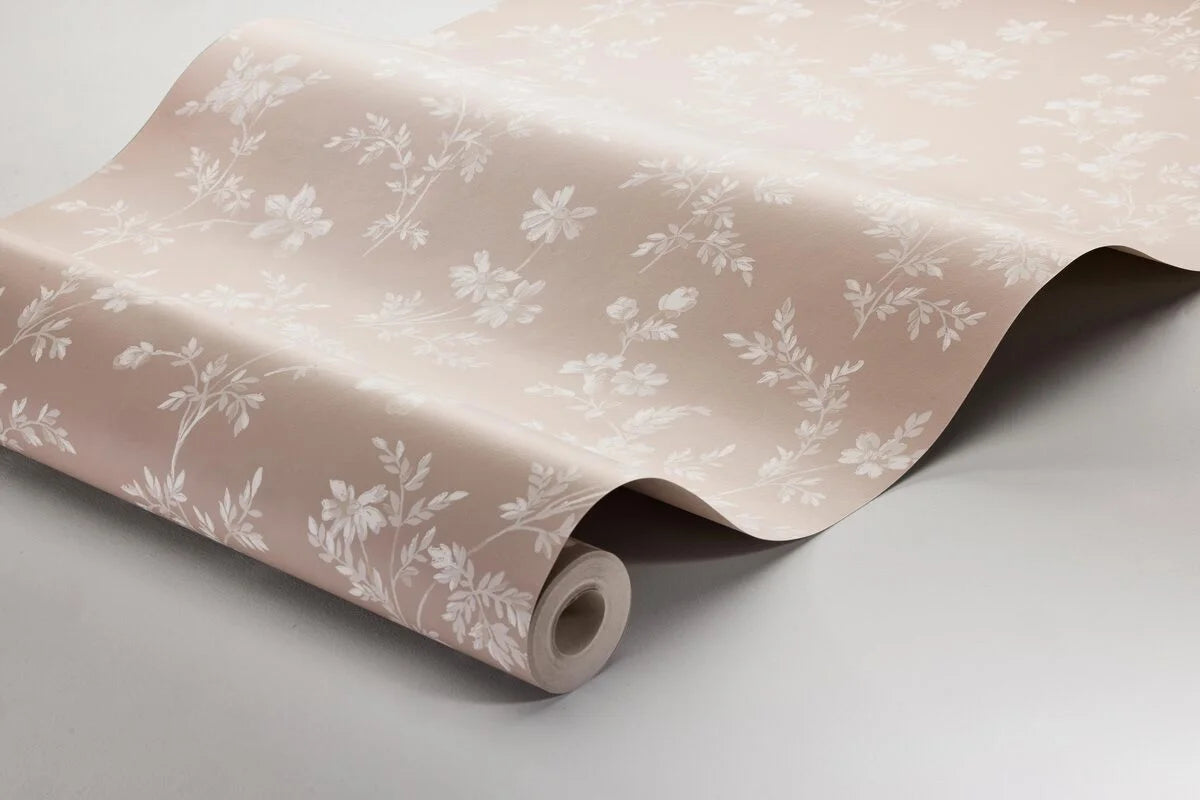 Tapeta s rostlinným motivem ÄNGSBLOMMA hnědá