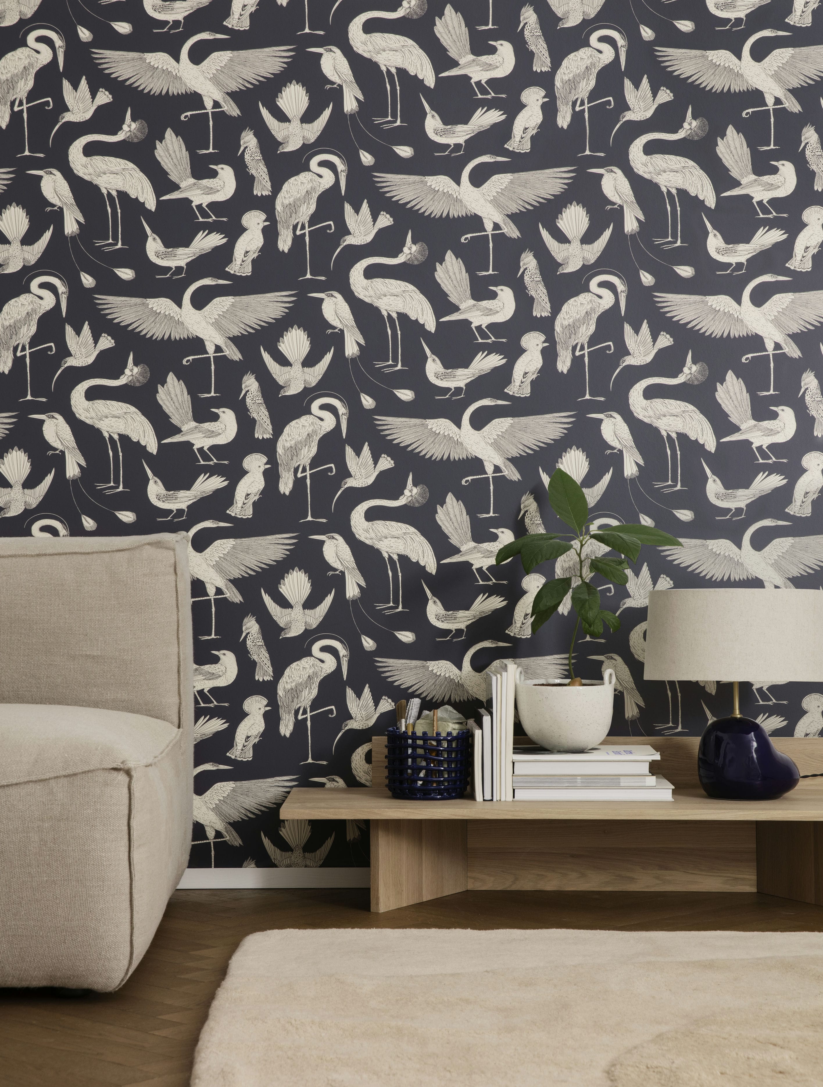 Keramický košík modrý