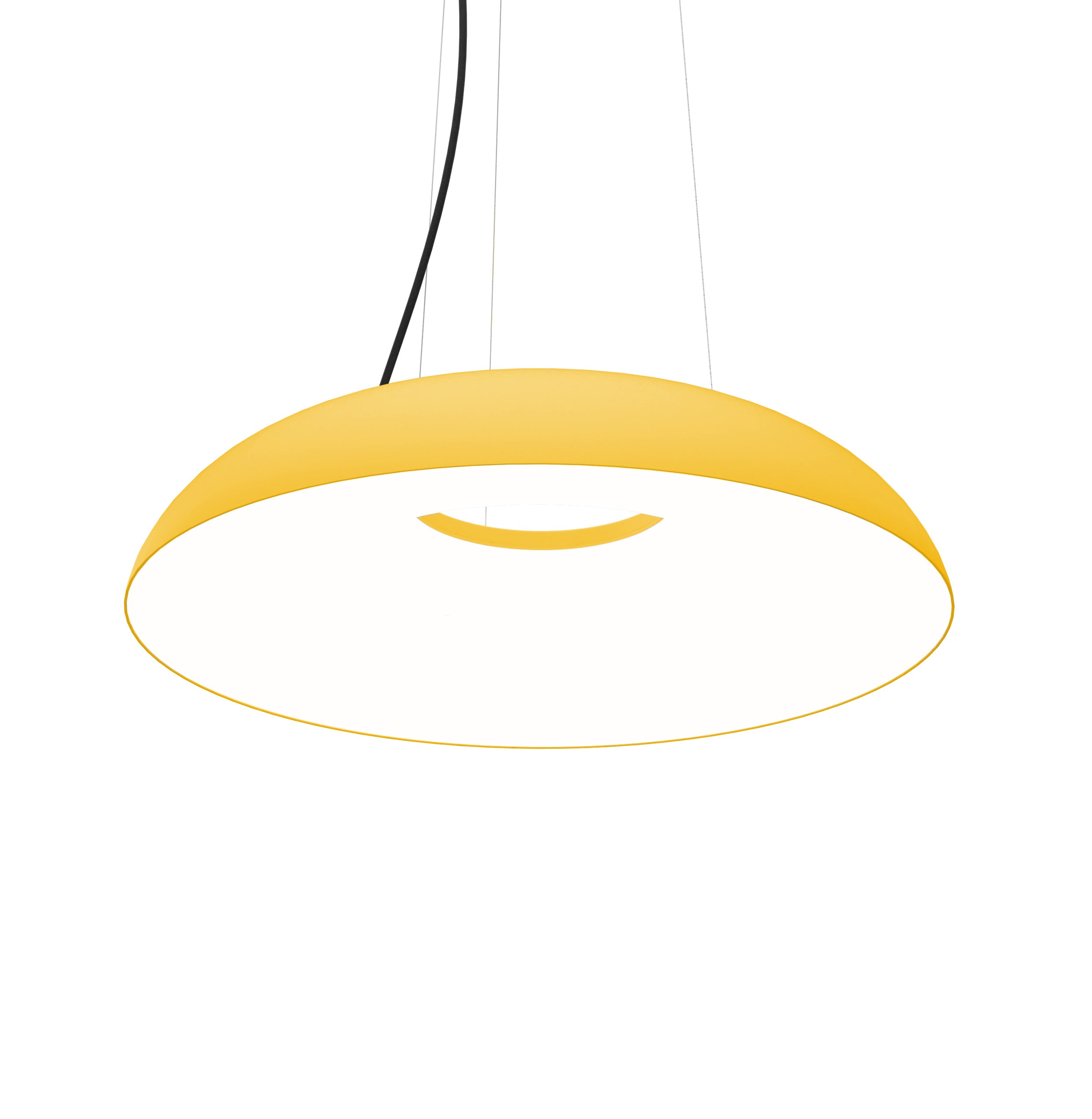 Lampa visící MAGGIOLONE lisovaný žlutý