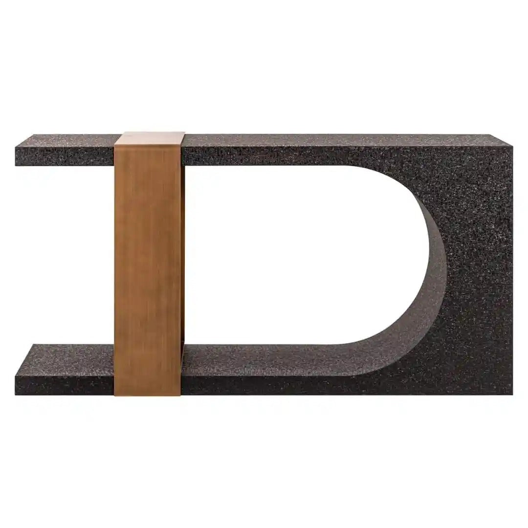 BAZEL console black with copper