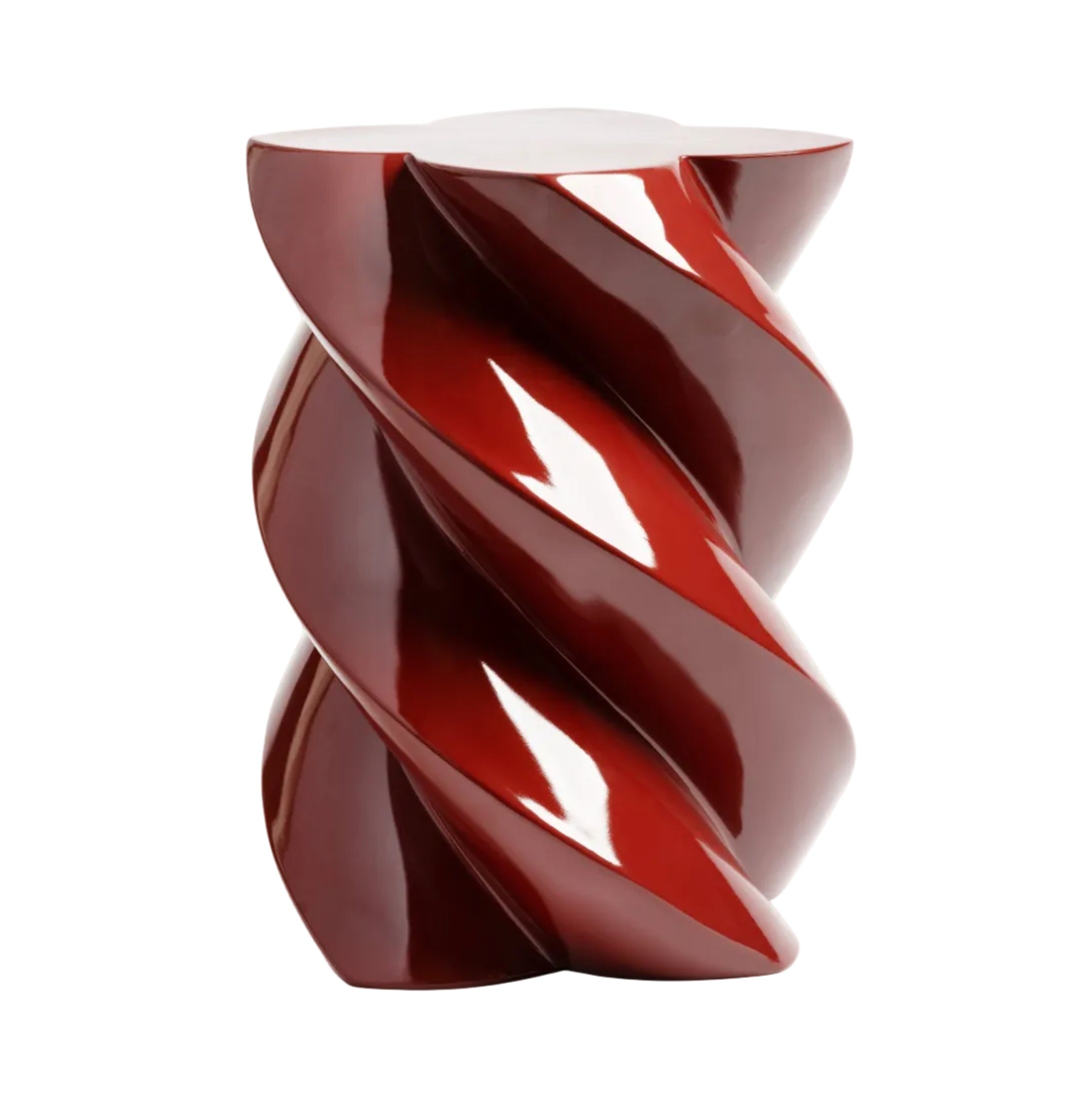 MARSHMALLOW side table in burgundy