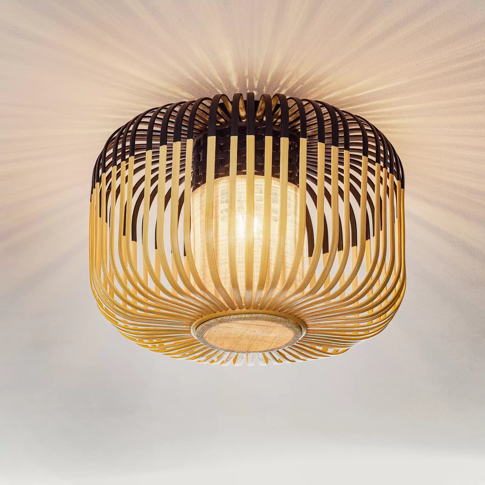 Stropní svítidlo BAMBOO černé