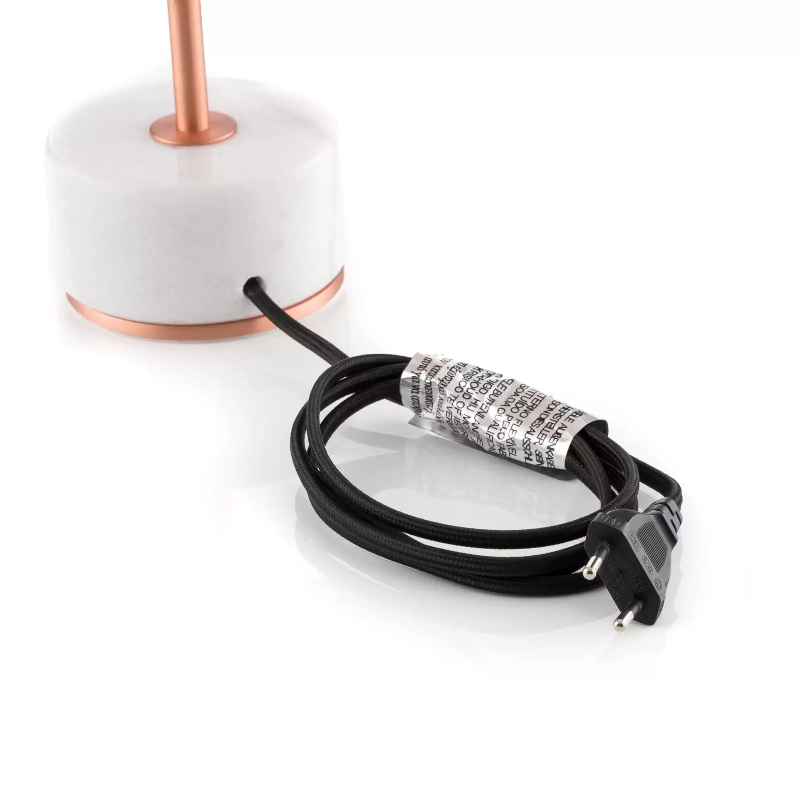 Chanpen Diamant Beige Table Lamp with a copper base