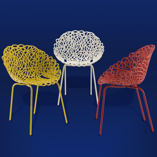 BACANA Red Garden Chair Set