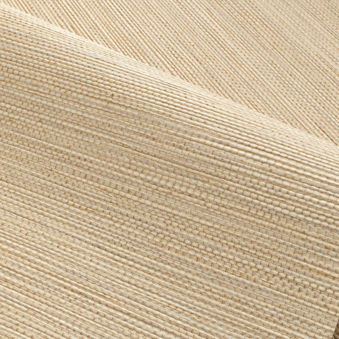 Structural wallpaper imitating seagrass fibers ZOSTERA - COQUILLE sandy