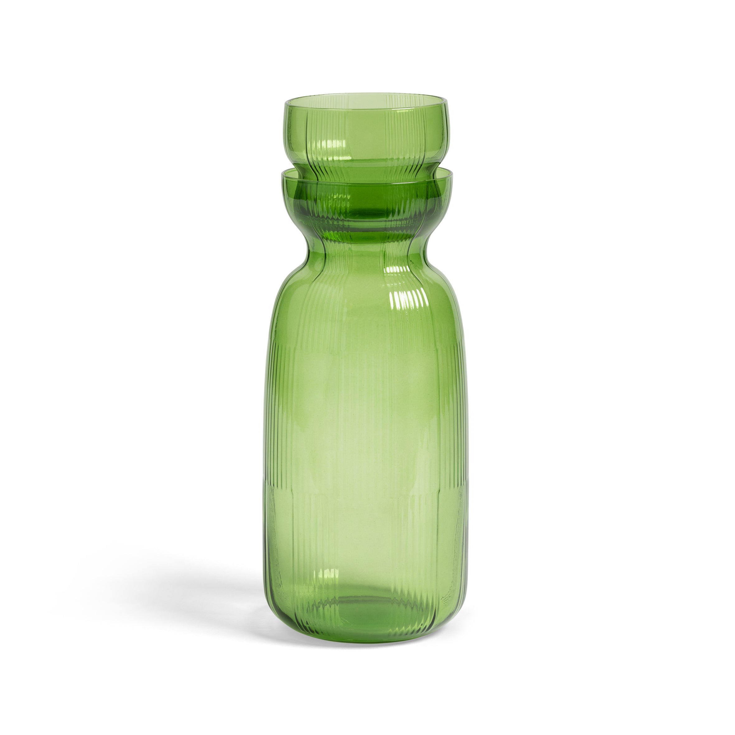 Circus Carafe Green Glass