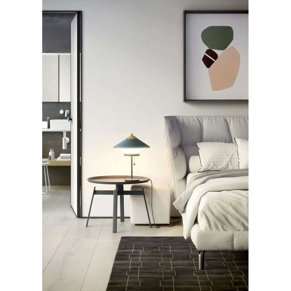 Stolní lampa CYMBAL hnědá