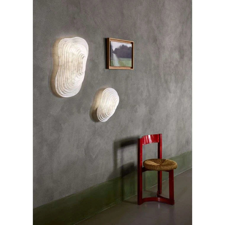 White nebulis wall lamp