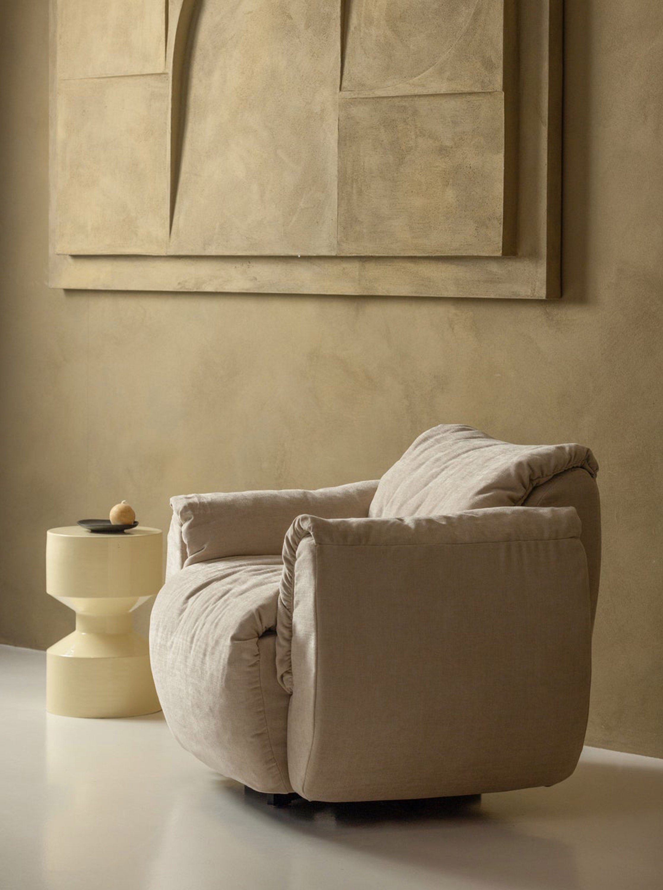 Fotel obrotowy BAGGY 3D piaskowy