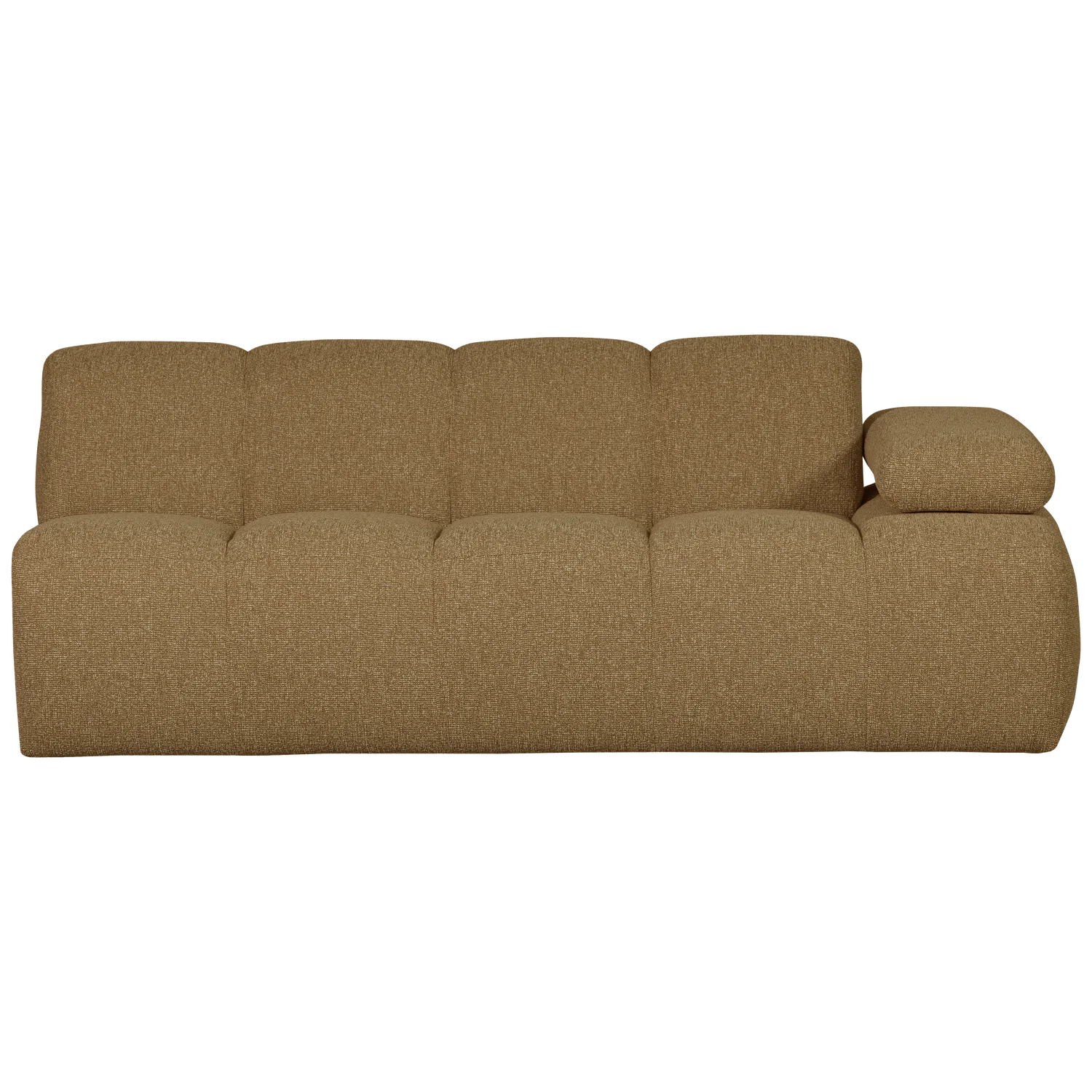 MOJO modular sofa - right-facing 2-seater dark honey bouclé element