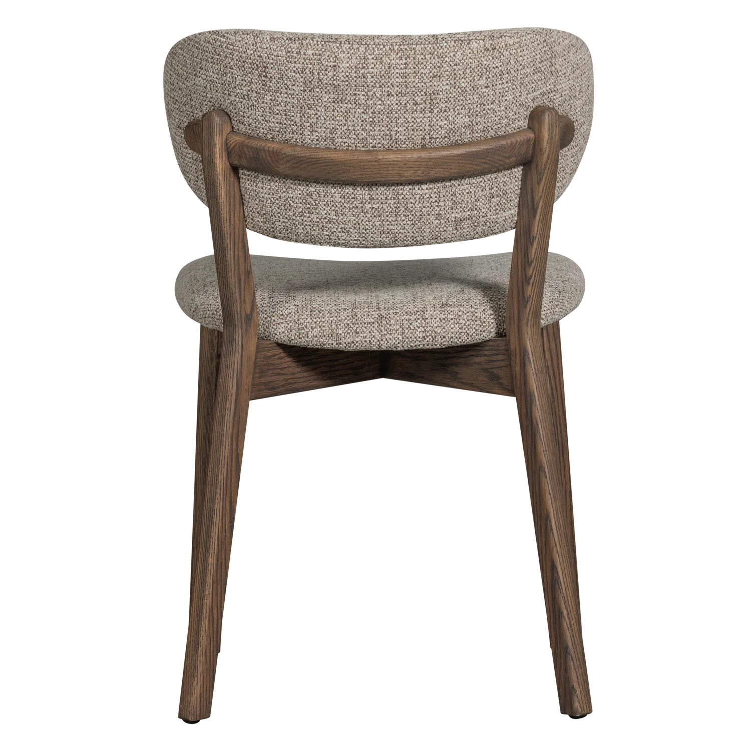 UDAR chair in gray-brown with a dark brown wooden base