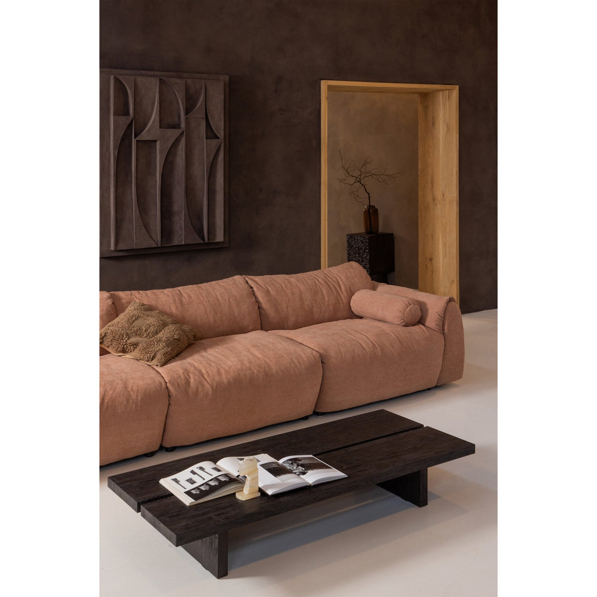 Sofa 3-osobová BAGGY piaskový šenil