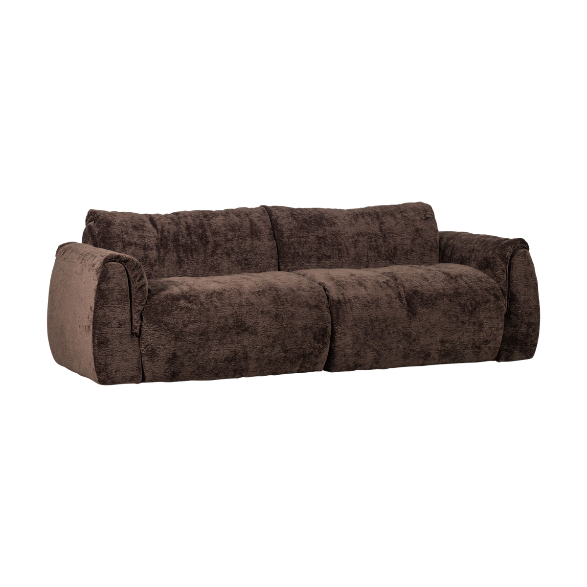 Sofa 2-osobowa BAGGY szenil 3D ciemnobrązowy – Woood