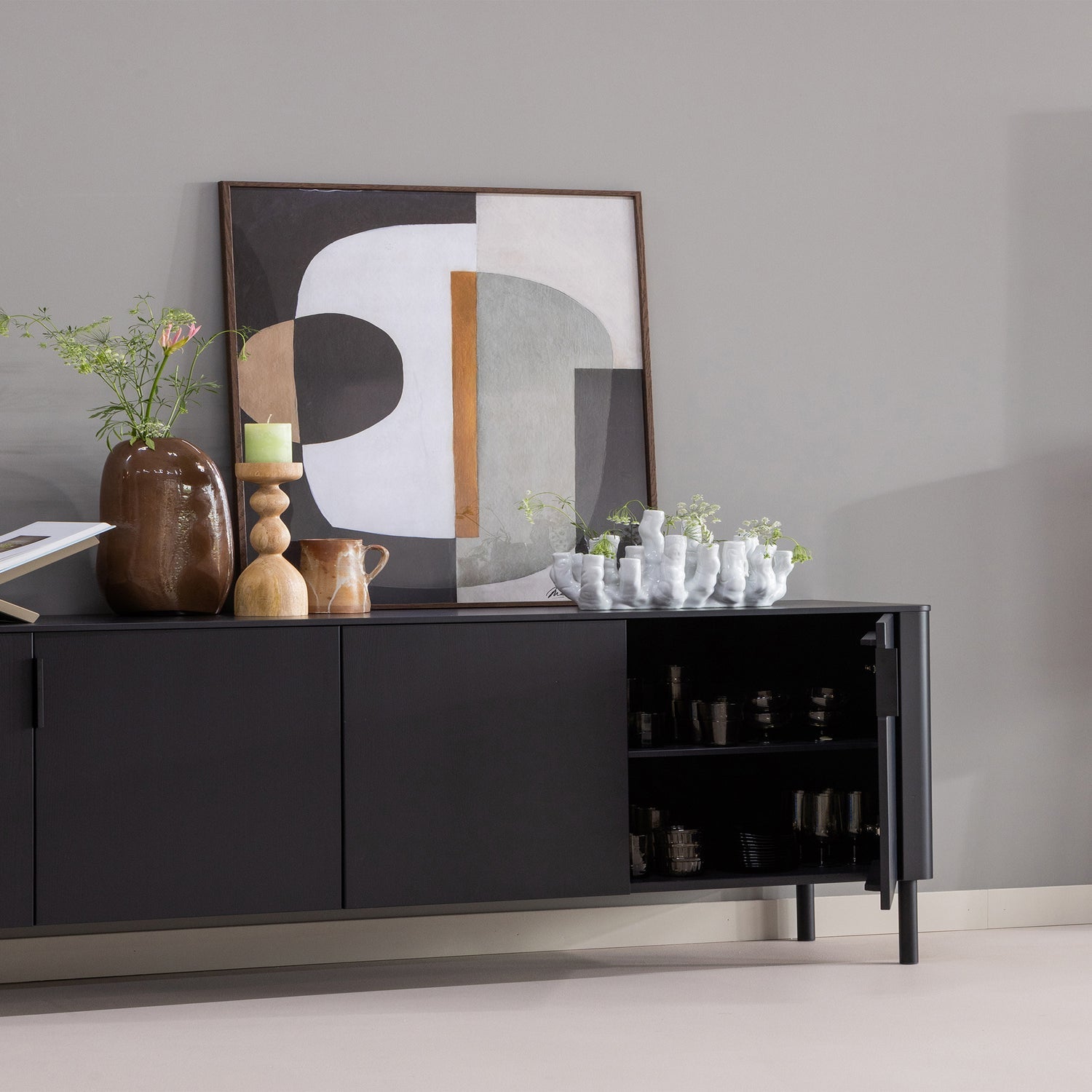 GUNNAR Chest of Drawers Black