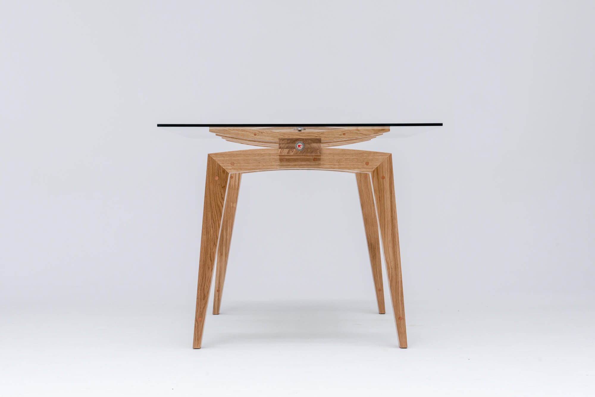 TAMAZO AIR table with glass top