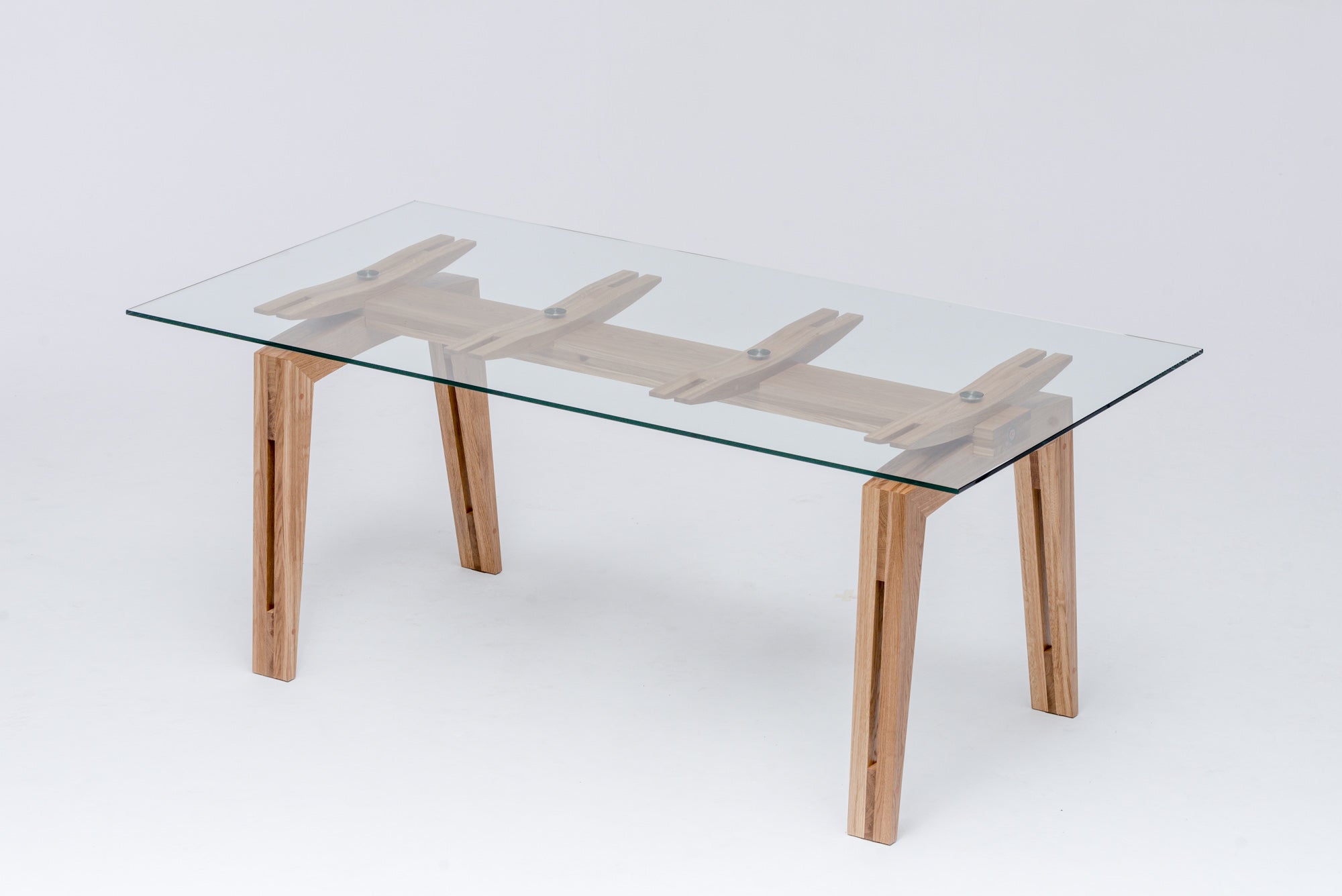 TAMAZO AIR table with glass top