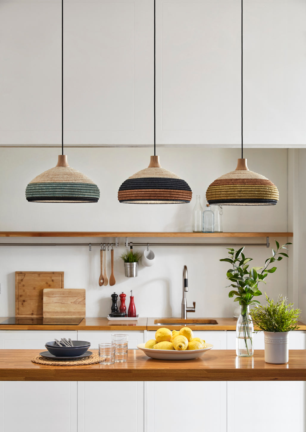 Závěsné svítidlo GRASS zelené