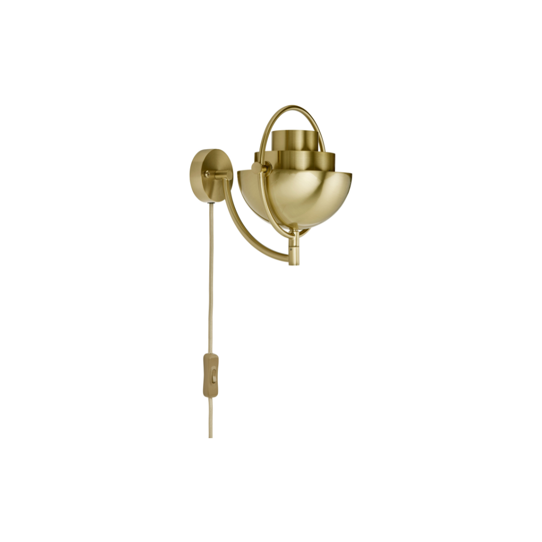 MULTI-LITE Brass Wall Lamp