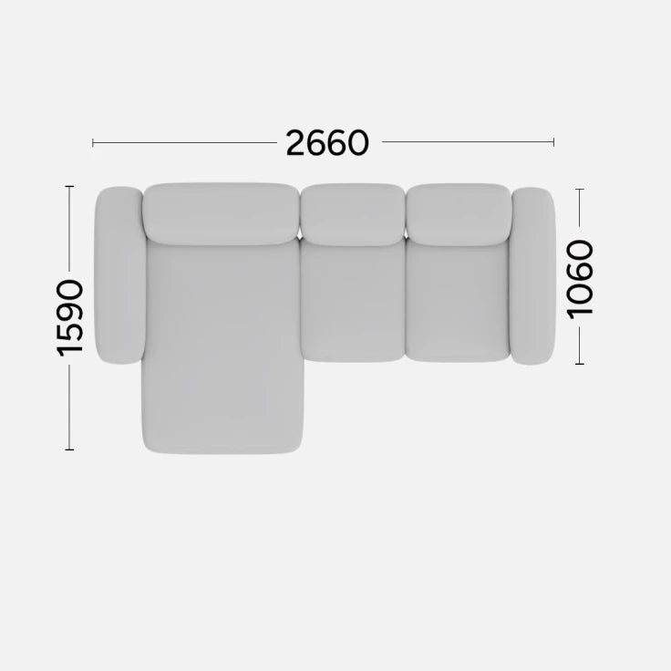 Narożnik lewostronny BABBLE personalizowany