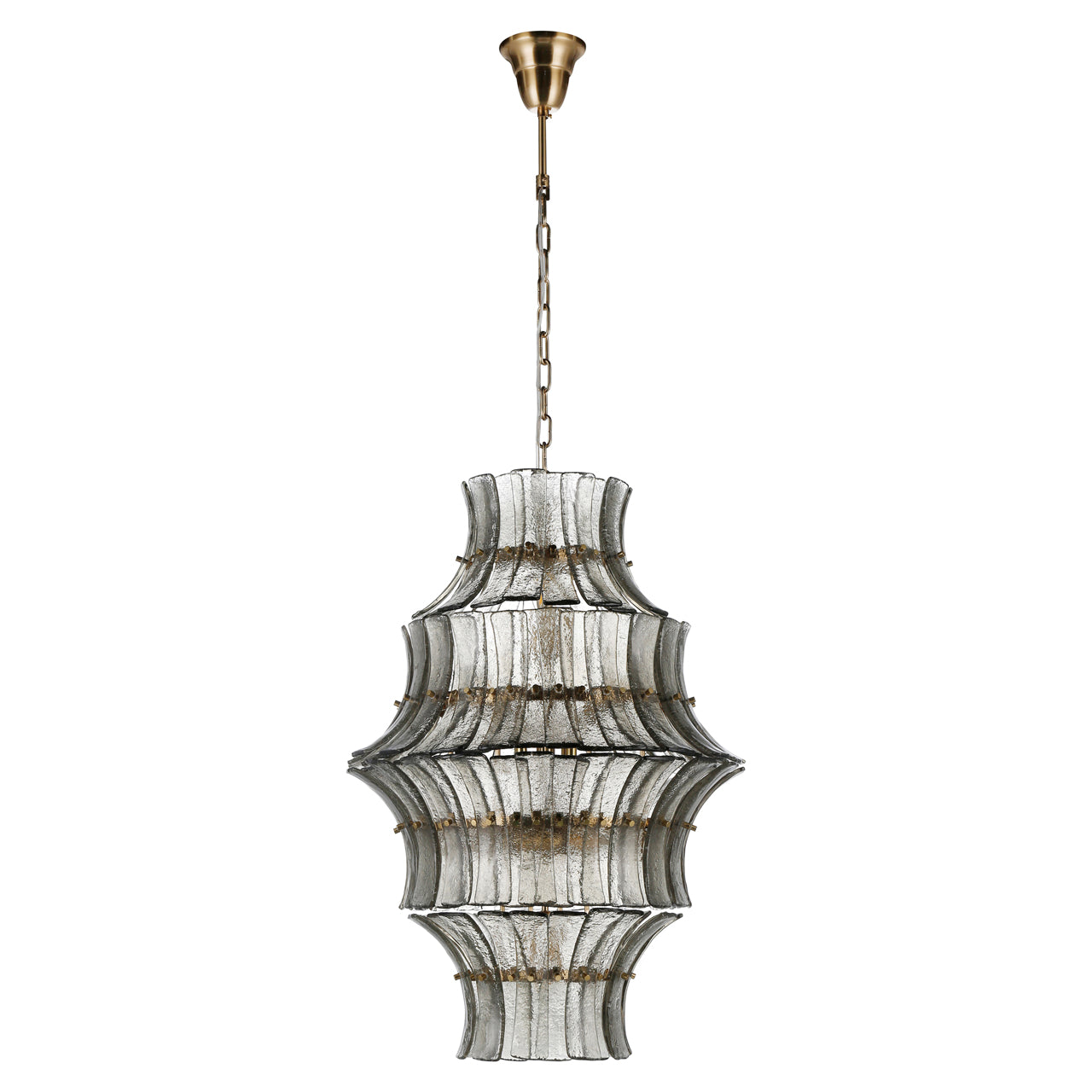COLBEY chandelier smoked glass