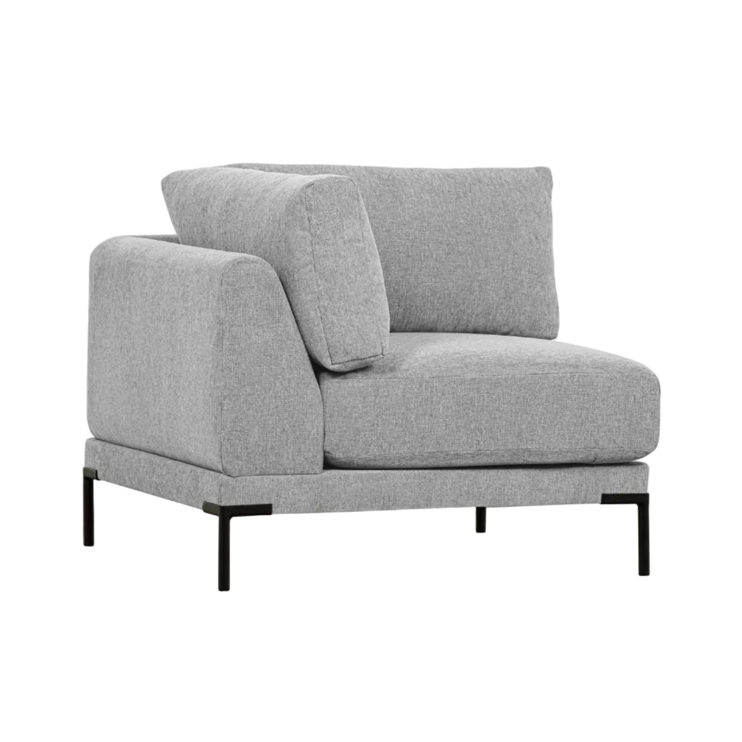 Sofa COUPLE - modulární rohová jasnosivá