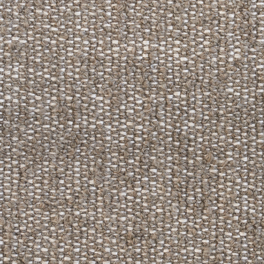 2-Seater Sofa LOFT Brown Boucle with Black Base