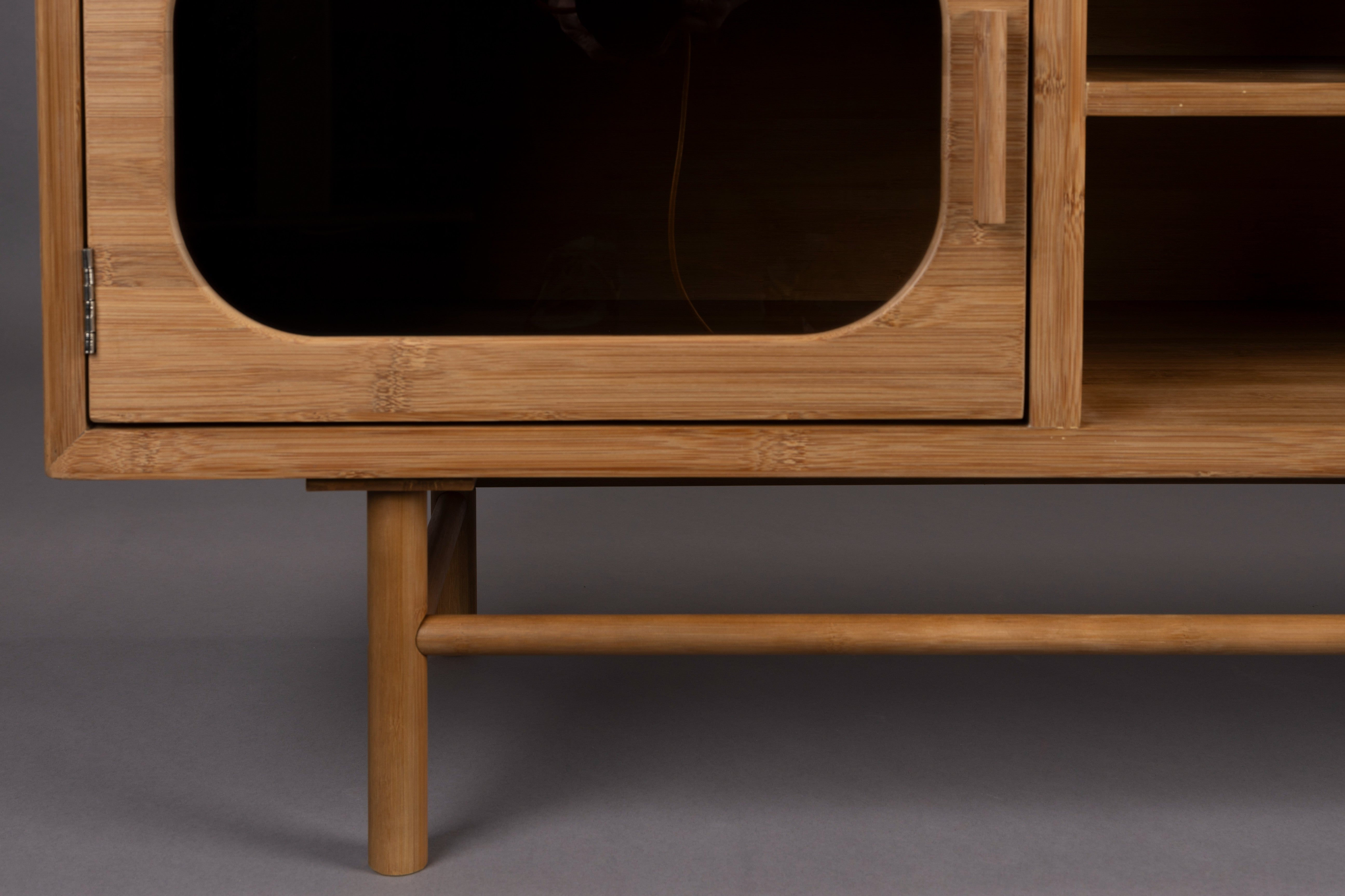 CAROUN TV cabinet carbonized bamboo wood