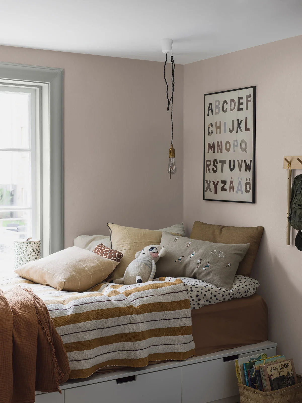 Tapeta se strukturou imitující len LINEN - SOFT BLUSH světle růžová