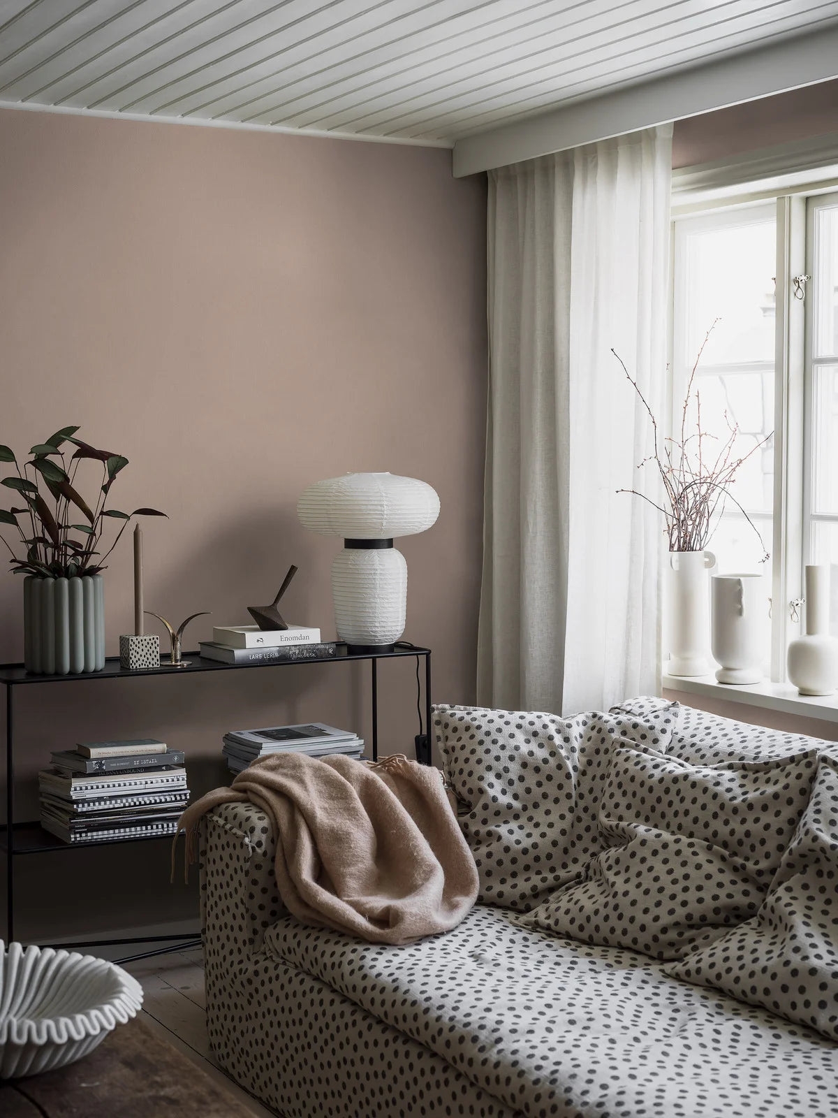 Structural wallpaper imitating linen - RASPBERRY