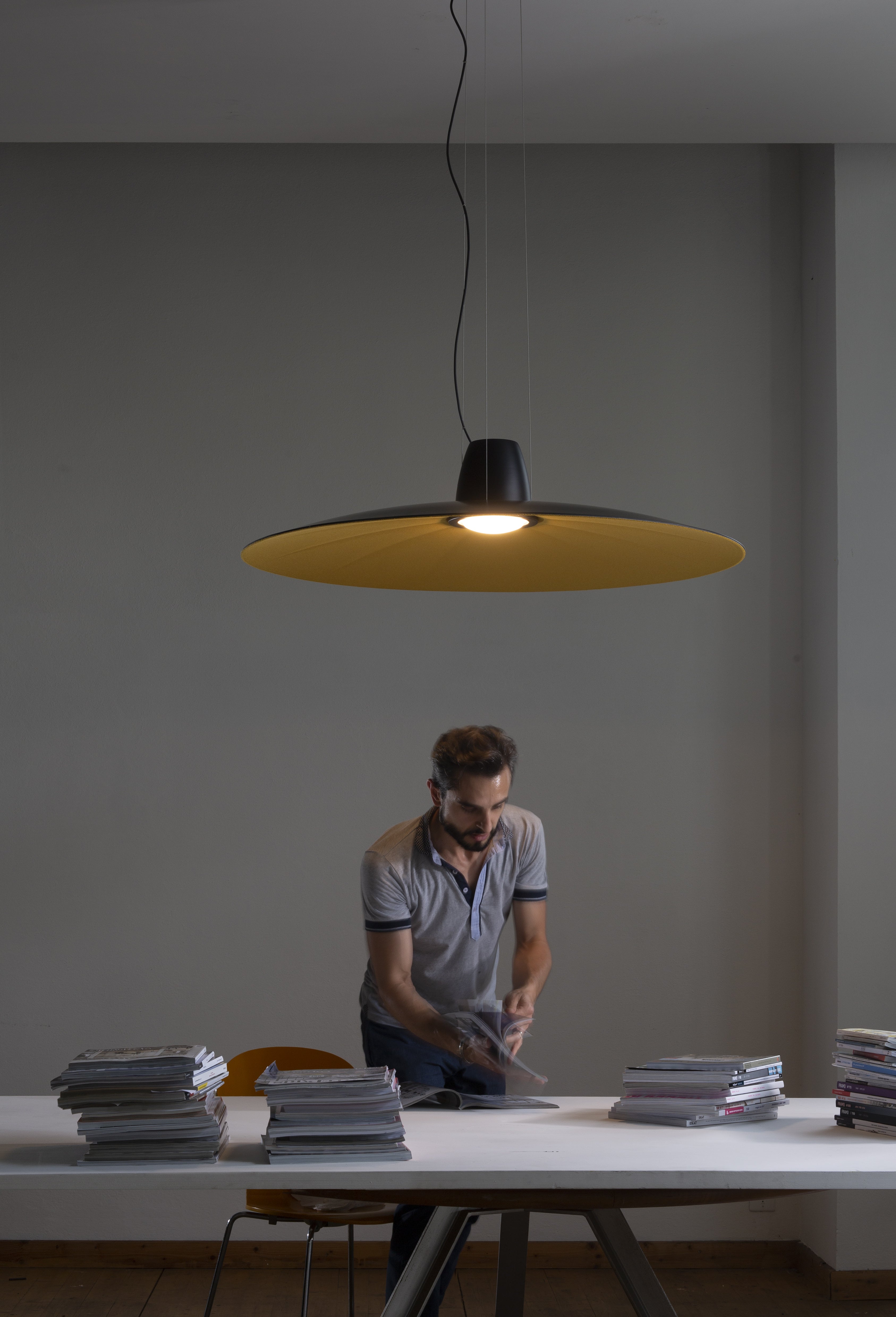 Lampa wisząca LENT szary