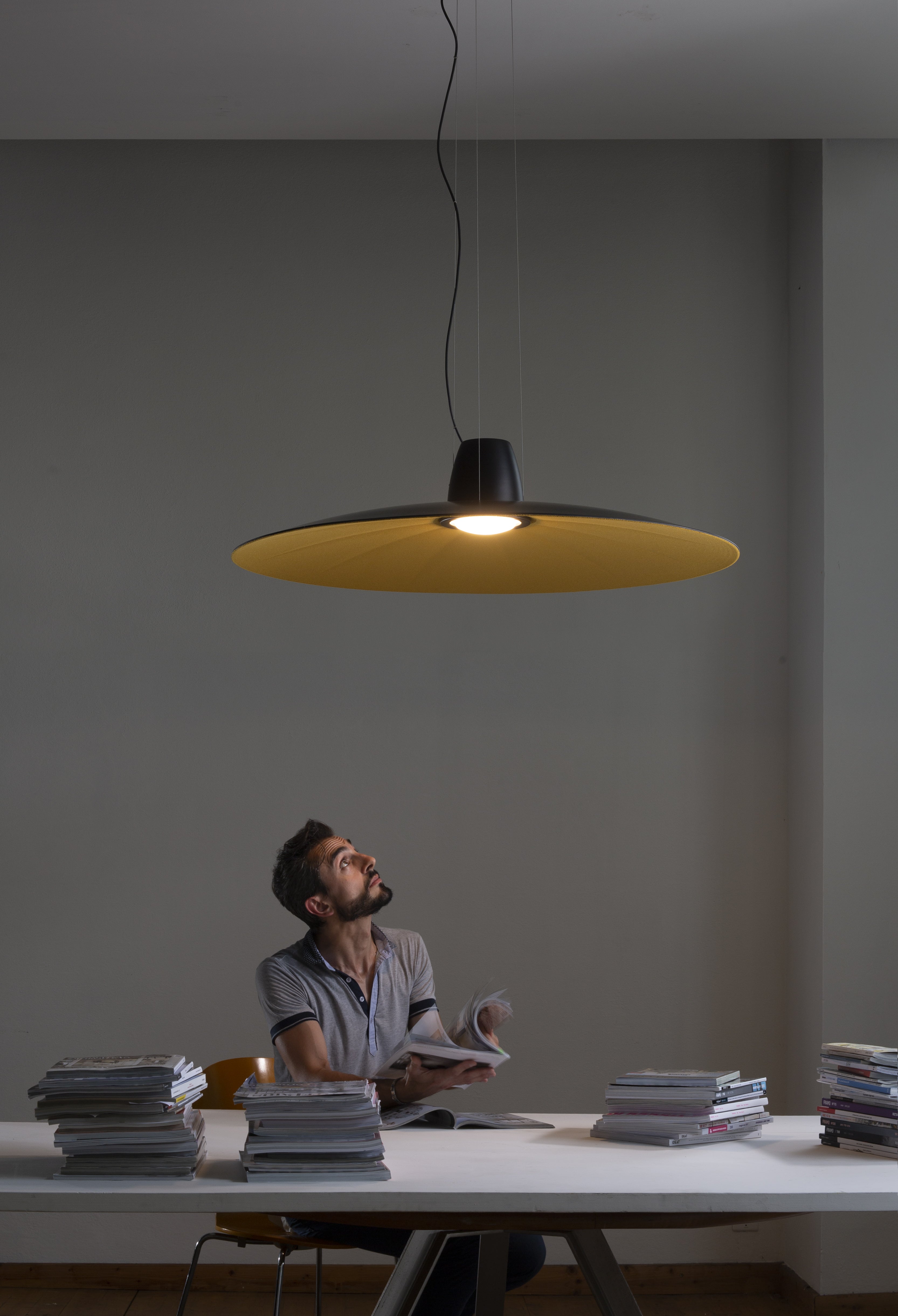 Lampa wisząca LENT szary