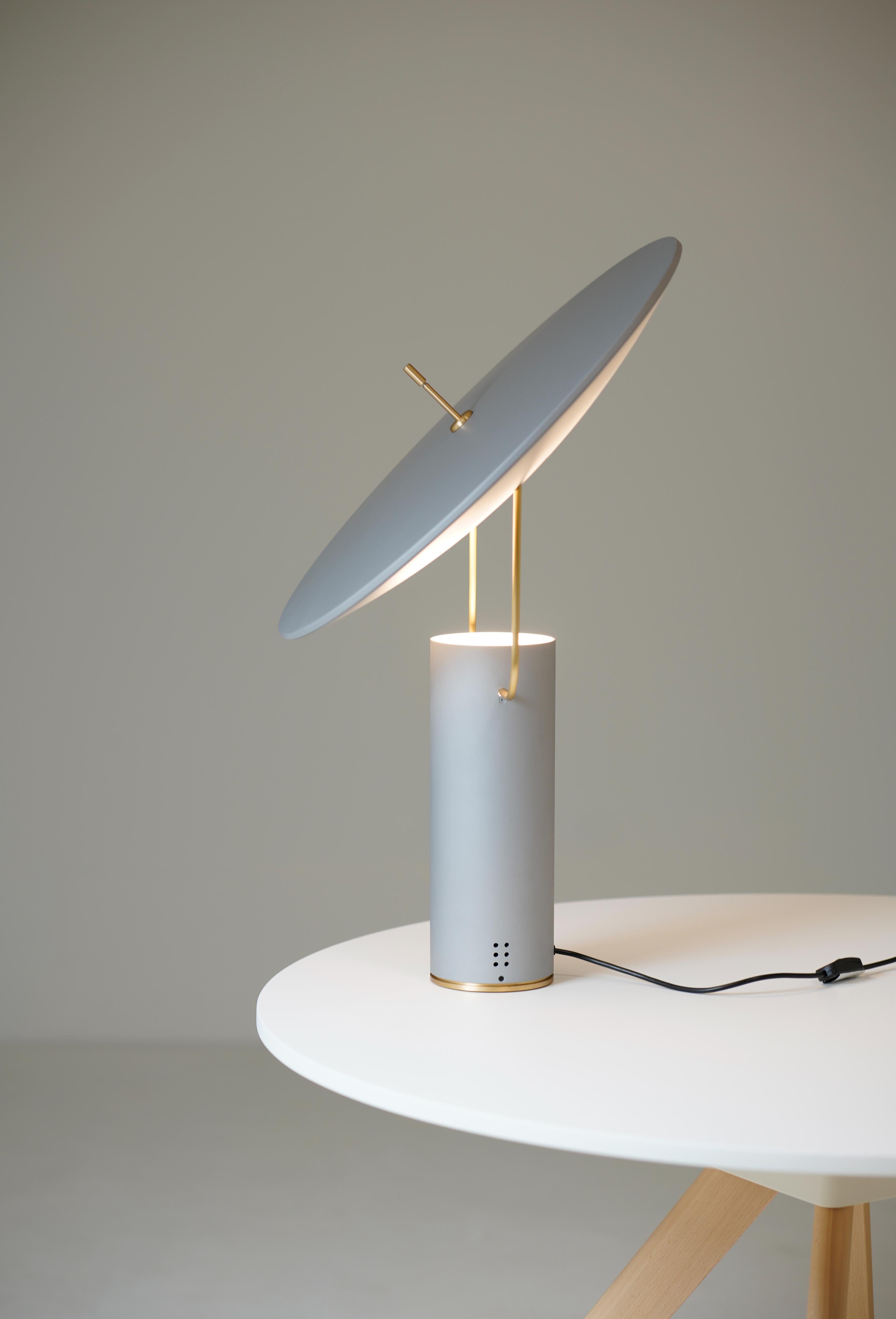 Lampa stołowa TX1 biały z oświetleniem LED