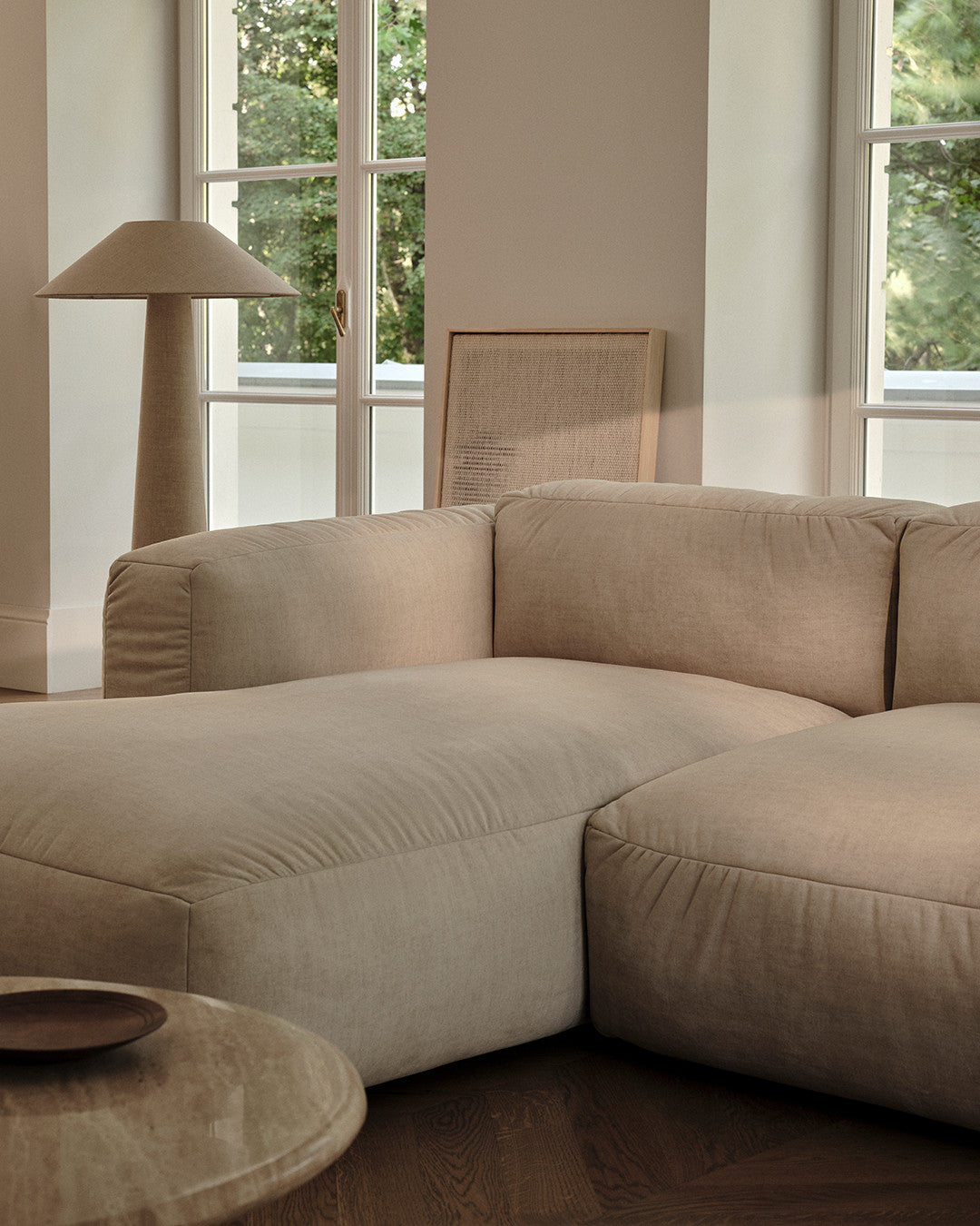 Martin 4-person sofa dark beige