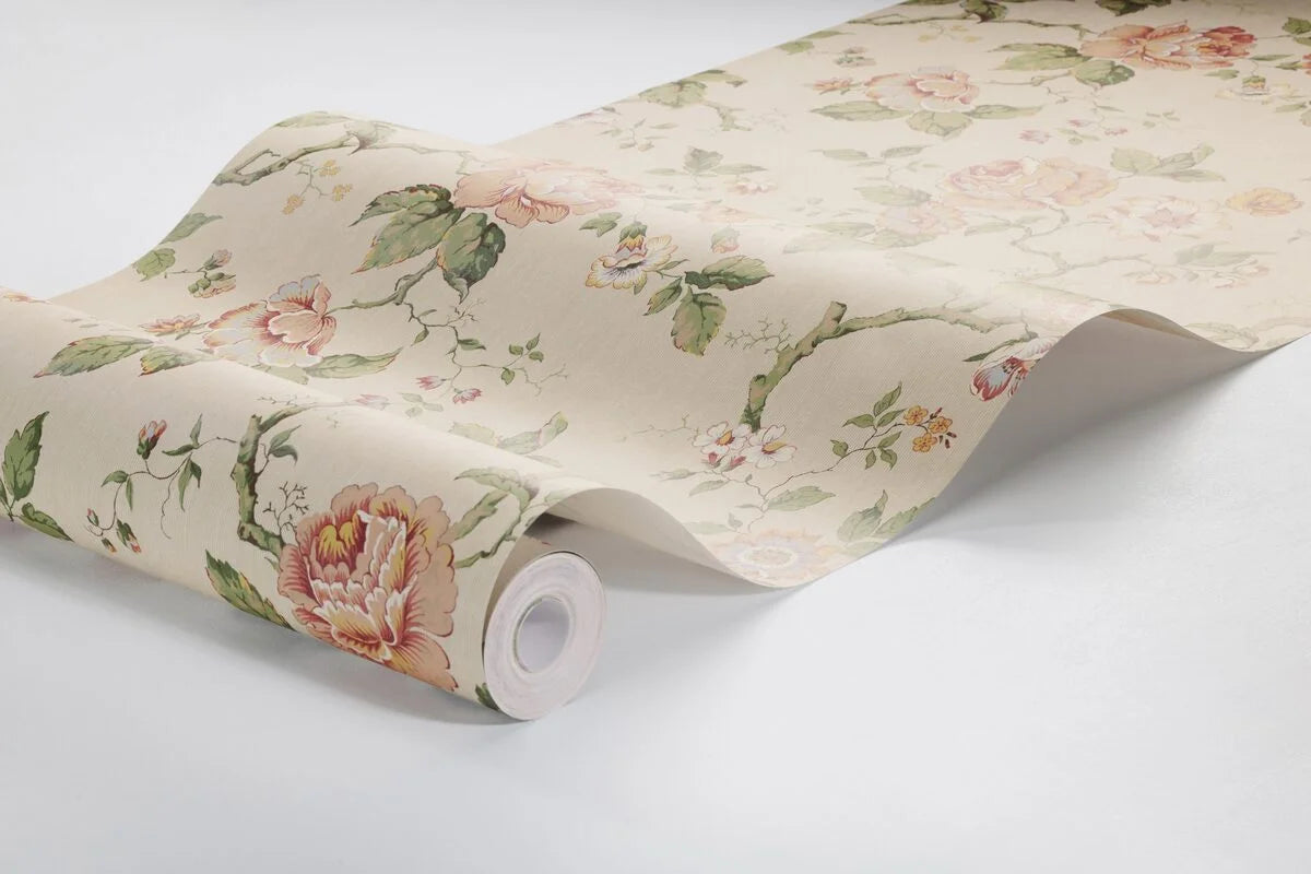 Tapeta s rostlinným motivem ROSENTRAD béžová