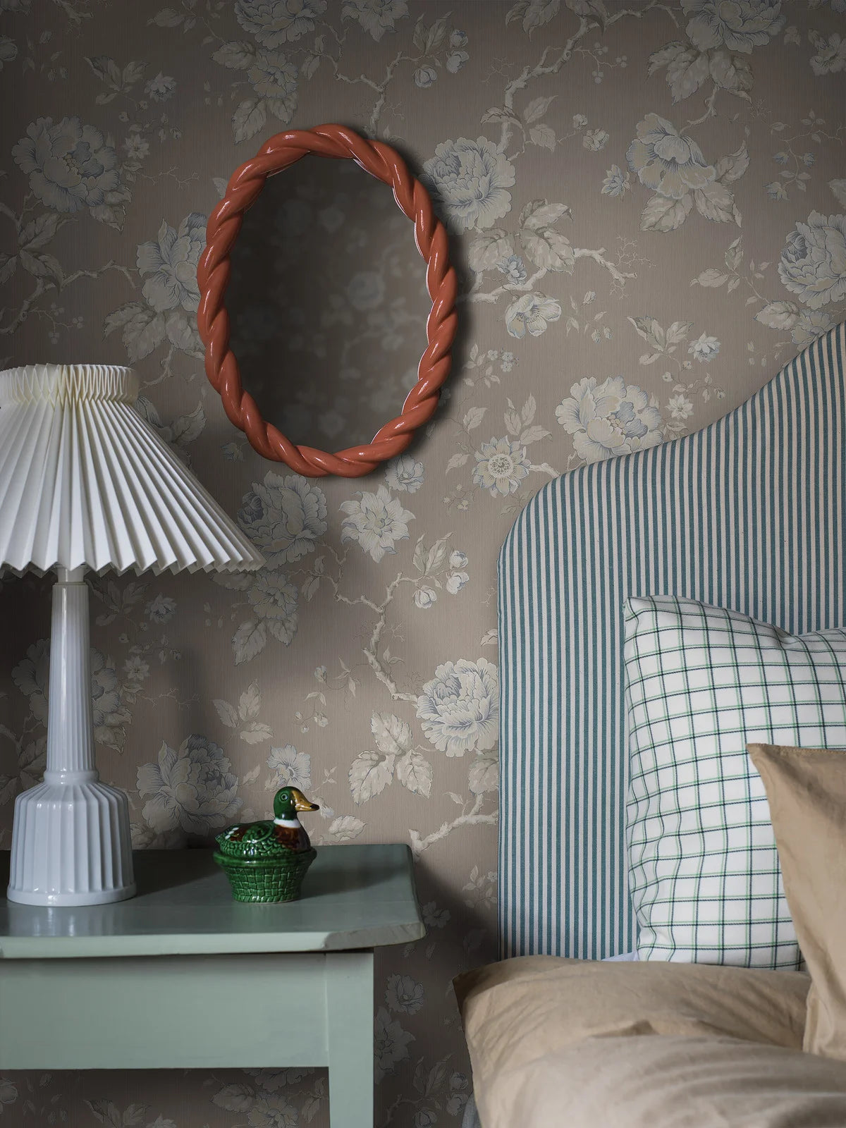 Tapeta s rostlinným motivem ROSENTRAD světle hnědá