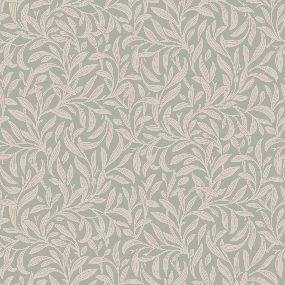 Tapeta s rostlinným motivem v listech VINTERGRONA šedá s béžovou