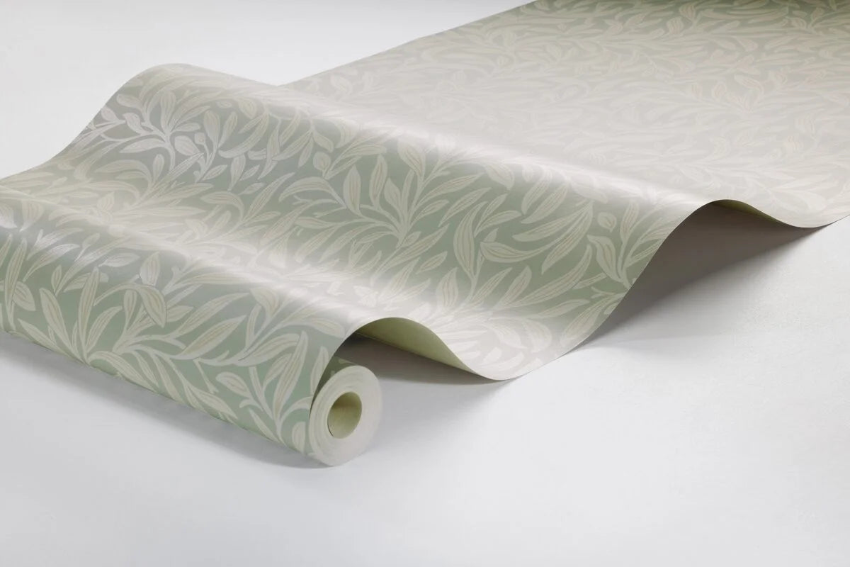 Tapeta s rostlinným motivem v listech VINTERGRONA šedá s béžovou