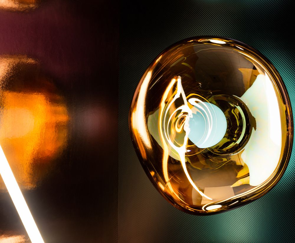 Nástěnné svítidlo MELT měděné